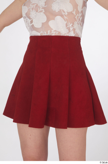 Lilly Bella casual dressed hips red short skirt 0002.jpg